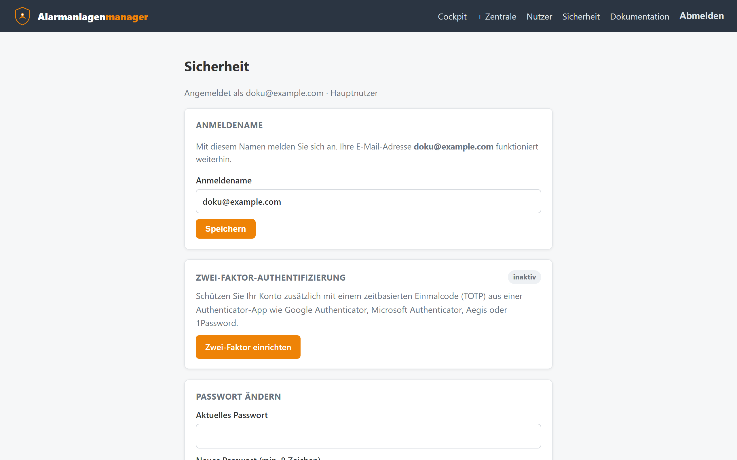 Sicherheitsseite
